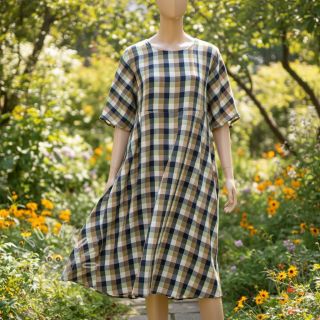 Bavlněná látka YARN DYED Square pickle