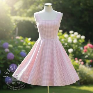 Bavlněná látka YARN DYED CHECK BRUSHED light rose