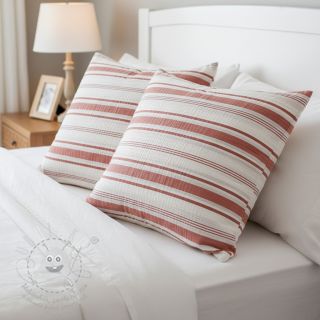 Bavlněná látka YARN DYED Structure brique