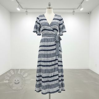 Bavlněná látka YARN DYED Stripe navy