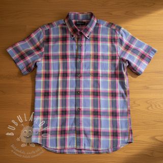 Bavlněná látka YARN DYED LUREX Check purple