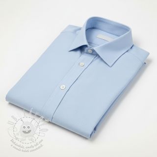 Bavlněný popelín baby light blue