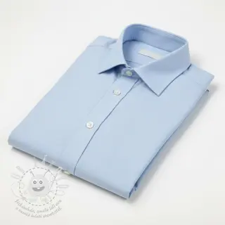 Bavlněný popelín baby light blue