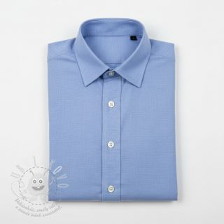 Bavlněný popelín dark sky blue