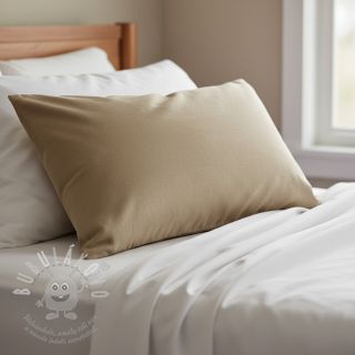 Bavlněný popelín dark beige