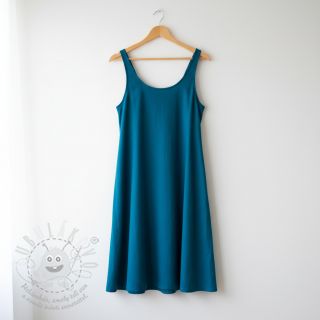 Bavlněný popelín ocean blue