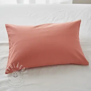 Bavlněný popelín dark coral
