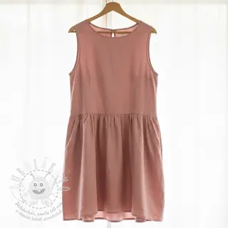 Bavlněný popelín dark rose