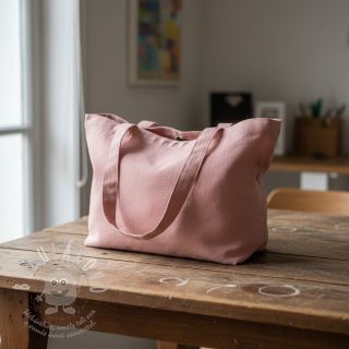 Bavlněný popelín dark rose