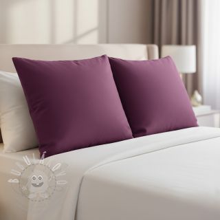 Bavlněný popelín aubergine