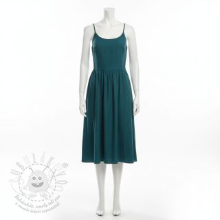 Bavlněný popelín dark cyan