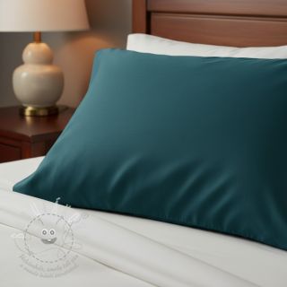 Bavlněný popelín dark cyan