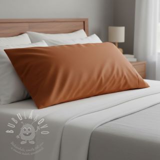 Bavlněný popelín cognac