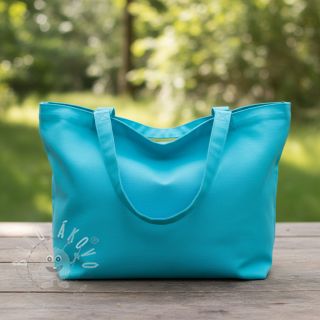 Bavlněný popelín light turquoise