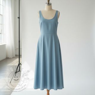 Bavlněný popelín light indigo