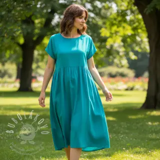 Bavlněný popelín turquoise