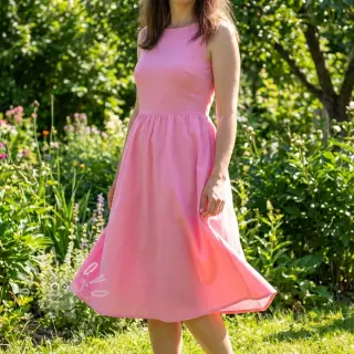 Bavlněný popelín light pink