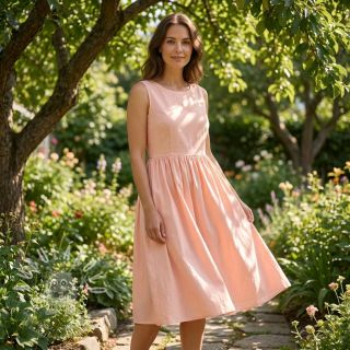 Bavlněný popelín light rose