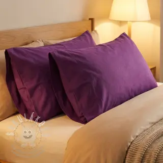 Bavlněný popelín dark purple