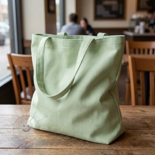 Bavlněný popelín light mint