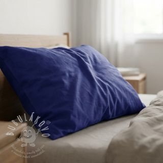 Bavlněný popelín dark cobalt