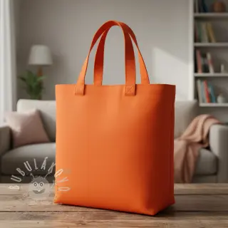 Bavlněný popelín flame orange