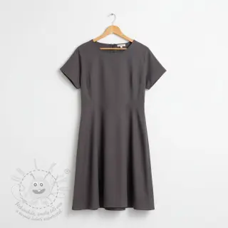Bavlněný popelín dark grey
