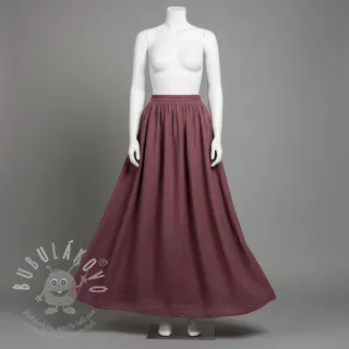 Bavlněná látka SLUB WASHED mauve