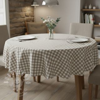 Bavlněná látka Check sand