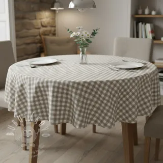 Bavlněná látka Check sand