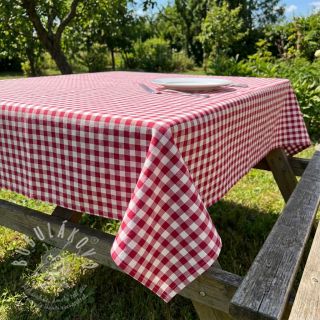 Bavlněná látka Check berry