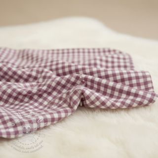 Bavlněná látka FLANNEL Check mauve