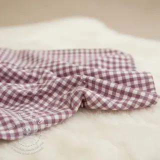 Bavlněná látka FLANNEL Check mauve