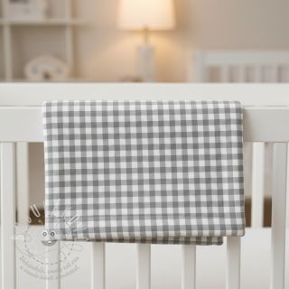 Bavlněná látka FLANNEL Check sage