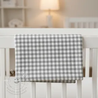 Bavlněná látka FLANNEL Check sage