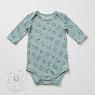 Bavlněná látka FLANNEL Cats mint