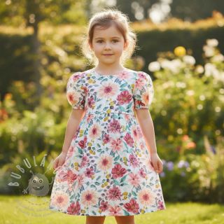 Bavlněná látka Flower Sonja red digital print