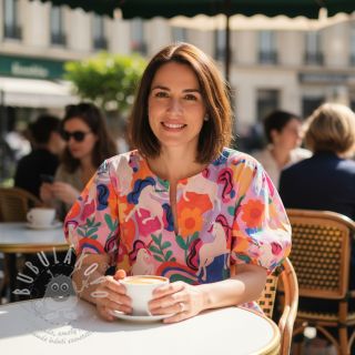 Bavlněná látka Unicorns multi digital print