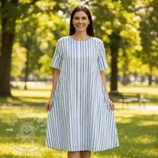 Bavlněná látka Vive la France design D digital print