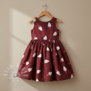 Bavlněná látka Tomte Warm Heart