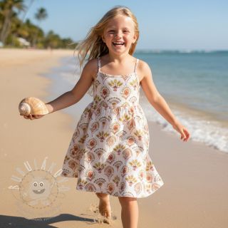 Bavlněná látka Motif off white digital print