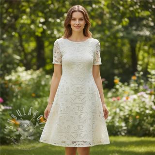 Bavlněná látka EMBROIDERY Blanchette design A