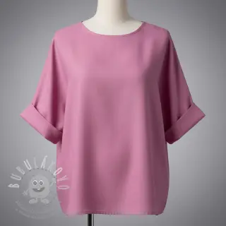 Bavlněná látka se lnem PREMIUM dawn pink