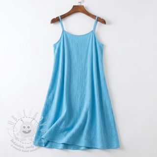 Bavlněná látka STRETCH Baby blue