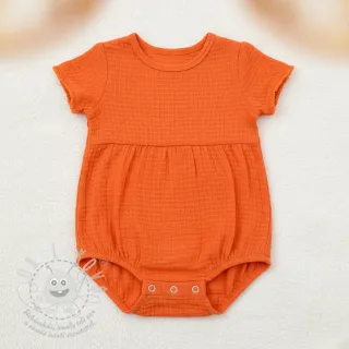 Bavlněná látka STRETCH Baby orange