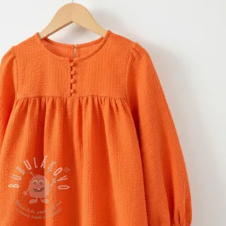 Bavlněná látka STRETCH Baby orange