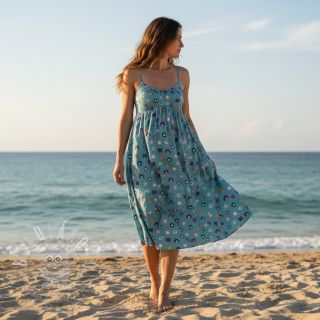 Bavlněná látka Love light petrol