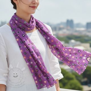 Bavlněná látka Love mauve