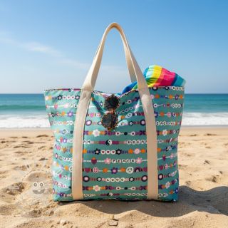 Bavlněná látka Love dream light petrol