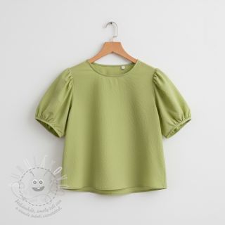 Bavlněná látka WASHED old lime